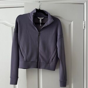 SPANX Purple Zip-Up Jacket